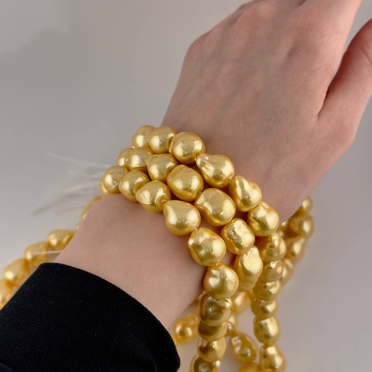 Майорка касуми цвет желтый размер 12*14мм